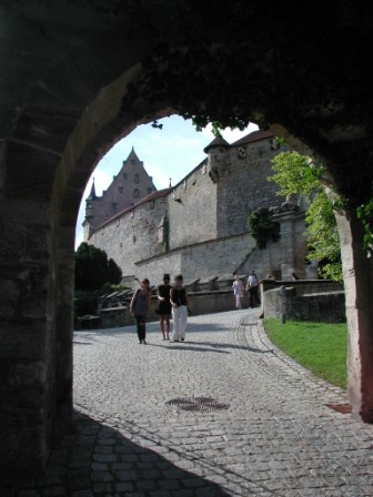 Outside archway leading towards the entrance gate